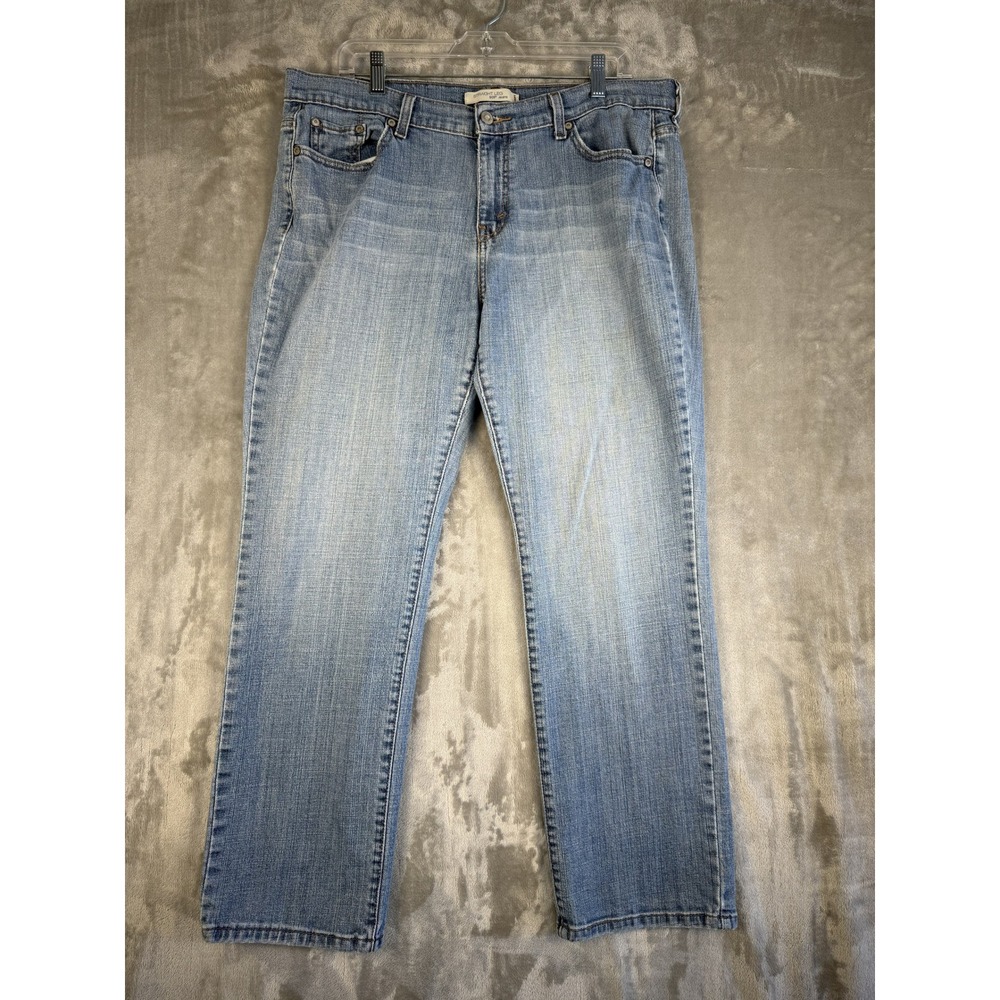 Levis 505 Straight Leg Jeans Mens 36X28 Blue Denim Classic Regular Fit